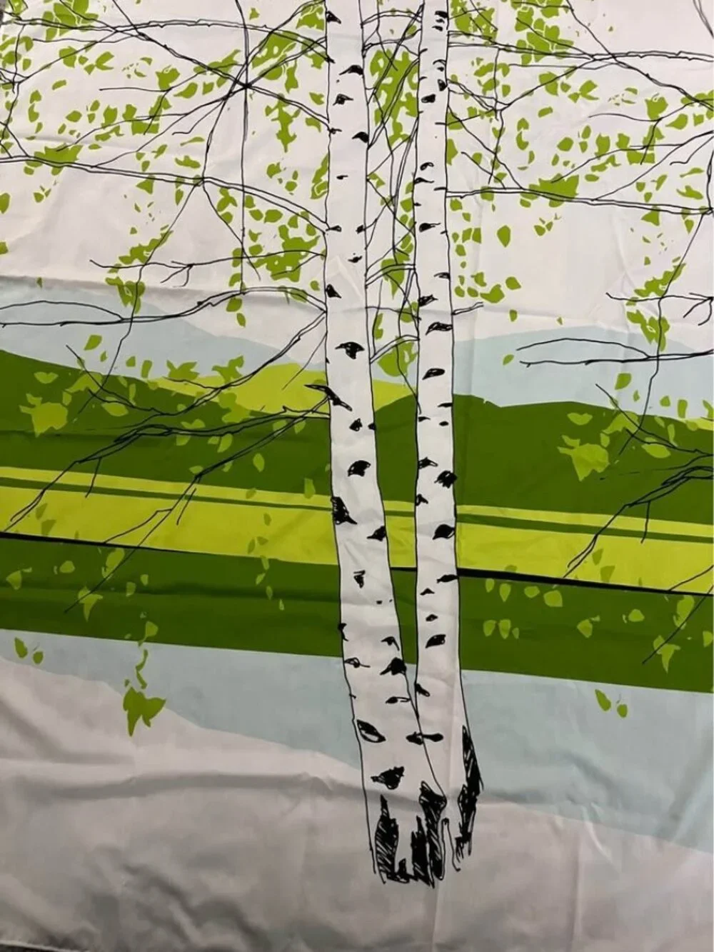 Marimekko Kaiku Shower Curtain iconic Nordic design by Finnish Maija Louekari